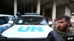 دمشق، محله کفر بطنا که تحت کنترل شورشیان سوری است