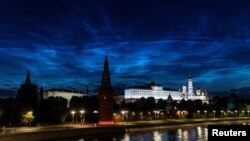 Moscova, clădirea Kremlinului. Un oraș în care atacurile cu dronă au întețit neliniștea. 4 iulie 2023.