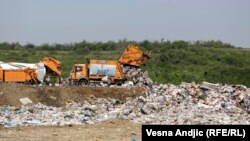 A Belgrádhoz közeli hulladéklerakó 2018. május 28-án