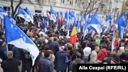 La demonstrația de protest de astăzi a Partidului Nostru