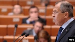 Сергей Лавров ищет понимания в Страсбурге, 29 апреля 2010 г