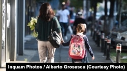 Romania -- generic, first day of school, Bucharest