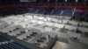 Improvizovana COVID-19 bolnica u Štark areni u Beogradu, 7. juli, 2020. 