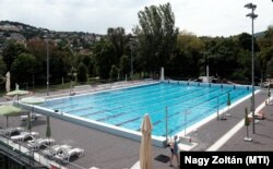 A Hegyvidéki sportközpont úszómedencéje Budapesten, 2021. május 20-án. (Képünk illusztráció)