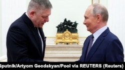 Зустріч прем'єр-міністра Словаччини Роберта Фіцо і очільника Росії Володимира Путіна. Москва, Росія. 22 грудня 2024 року