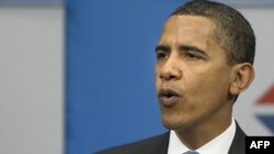 Президент США Барак Обама виступає в російській Новій економічній школі в Москві, 7 липня 2009 року