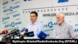 Засновник компанії Smart Marine Concept Дмитро Євдокімов (л), Одеса, 27 липня 2020 року