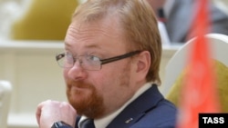 St. Petersburg lawmaker Vitaly Milonov claimed on September 2 that all of the city's sexual minorities had "gone to Europe." 