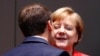 Emmanuel Macron și Angela Merkel