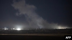 Газа. 29-октябрга караган түнү тартылган сурөт.