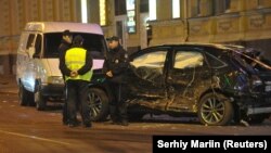 Місце ДТП у Харкові, 18 жовтня 2017 року