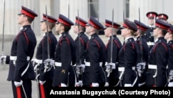 Церемонія випуску в Royal Military Academy Sandhurst, грудень 2018 року (із особистого архіву Анастасії Бугайчук)