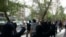 Protesters demonstrate in Tehran on July 9.