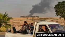 Дим над Рас-аль-Айном після ударів Туреччини