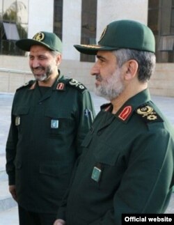 امیرعلی حاجی‌زاده در کنار معاونش مجید موسوی