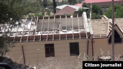 Снесенная в Чарваке дача.