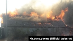 UKRAINE -- Forest fire, Dvorichansky district, September 2, 2020