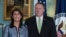 Državni sekretar SAD Mike Pompeo i ambasadorica Nikki Haley u State Departmentu 19. juna 2018.
