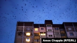 Širom otcepljenog moldavskog regiona Pridnjestrovlje, centralno grejanje u mnogim stambenim zgradama još nije počelo da radi, dok se ulična svetla u Tiraspolju noću ne pale. (arhivska fotografija)