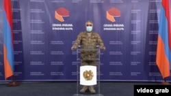 Представитель Минобороны Армении Арцрун Ованнисян (архив)