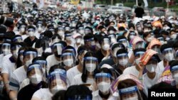 Coreea de Sud: mii de medici și cadre medicale în grevă, în semn de protest față de condițiile de muncă, pe fundalul panemiei de Covid-19, Seoul, 14 august 2020