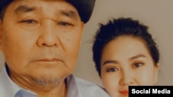 Орозайым Нарматова с отцом Кочконбаем Нарматовым. 