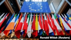 Az Európai Parlament strasbourgi épülete 2021. október 19-én