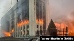 Отқа оранған Алматы әкімдігі. 6 қаңтар 2022 жыл.