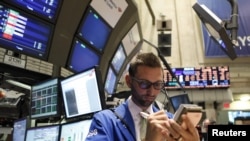 صحنه ای از بازار بورس نیویورک