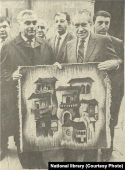 Мэр Тбилиси Ираклий Андриадзе и 37-й президент США Ричард Никсон, 3 марта 1991г., Тбилиси