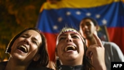 Pristalice opozicije slave nakon donošenja odluke Izbornog savjeta, Venecuela