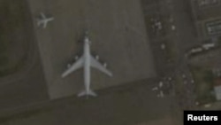 تصویر ماهواره‌ای از بوئینگ ۷۴۷ منتسب به هواپیمایی فارس ایرقشم در فرودگاه پورت سودان در دسامبر سال ۲۰۲۳