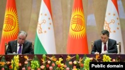 Эмомали Рахмон жана Садыр Жапаров. 13-март, 2025-жыл.