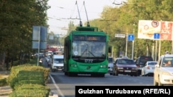 Троллейбус в Бишкеке. Архивное фото.
