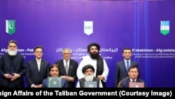 Маросими имзои тафофуқномаи корҳои омӯзишии бунёди роҳи оҳан аз Узбекистон ба Покистон.