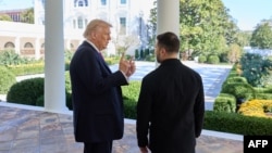 Дональд Трамп и Владимир Зеленский в Белом доме, 17 октября 2025 года