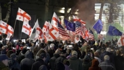 Thousands Protest In Georgia One Year After Controversial Elections