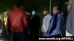 Узбекистанцы, содержащиеся на карантине в санатории «Энергетик сихатгохи». Кадр из видеозаписи.