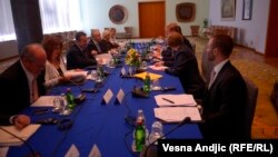 Štefan File tokom sastanka u Beogradu, 17. jul 2013.