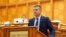 Radu Miruță, în timpul unui discurs susținut în Camera Deputaților. 