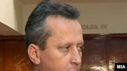Macedonia - Trajko Veljanovski president of the Macedonian Assembly, Skopje, 25Apr2009