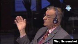 Petar Slapura na suđenju Zdravku Tolimiru, 3. svibanj 2011.