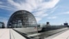 Berlin, cupola de sticlă a Reichstag-ului, sediul Parlamentului. iulie 2021.