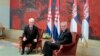 Predsednici Hrvatske i Srbije Ivo Josipović i Tomislav Nikolić u Beogradu, oktobar 2013. 