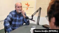 Milan Ćulibrk u beogradskom studiju RSE, oktobar 2016.