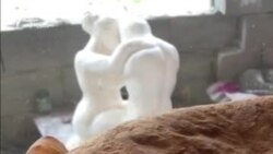 მეპურის გამოთლილი სიყვარულის ქანდაკება