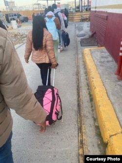 Во время пересечения границы Мексики и США