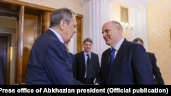 Сергей Лавров и Аслан Бжания