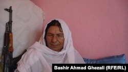 Bibi Ayesha Habibi, azaz Kaftar parancsnok 2020. október 16-án.