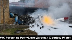 На месте крушения вертолёта Ка-226, Дагестан, 7 ноября 2025 года